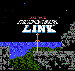 Zelda II - The Adventure of Link (USA) Title Screen